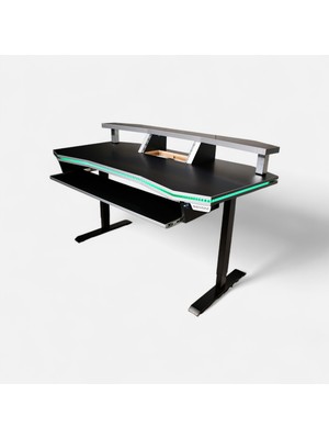Monodesk Premium Edition Stüdyo Masası Mat Siyah 170 Cm.