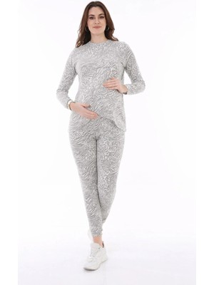 Meghan L.A Hamile ve Lohusa Emzirmeye Uygun Yumoş Esnek Kumaş Alt Üst Takım