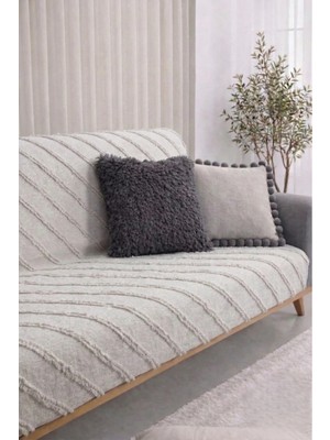 Shopyteks Şönil Koltuk Örtüsü 170X210 Modern Çizgi Desenli Evcil Hayvan Dostu Kanepe & Çekyat Örtüsü