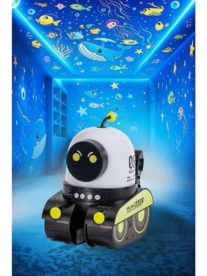 Selfbuysell Robot Tasarımlı Projektör Gece Lambası