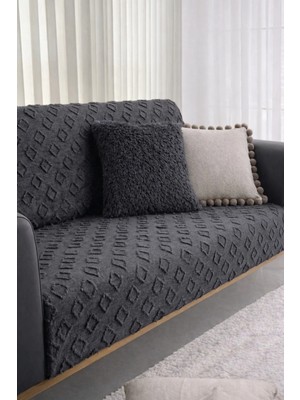 Shopyteks Şönil Koltuk Örtüsü 170X210 Modern Baklava Desenli Evcil Hayvan Dostu Kanepe & Çekyat Örtüsü