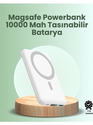 Ultra Ince Manyetik Powerbank – Hızlı Şarj, Güçlü Tutuş, 10000 Mah Kapasite
