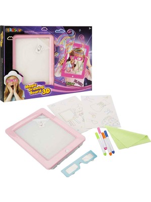 Miniklabtoys Doodle 3D Sihirli Çizim Tahtası Pembe Veya Beyaz