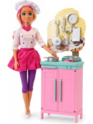 Miniklabtoys SH40676 11,5" Aşçı Bebek Seti