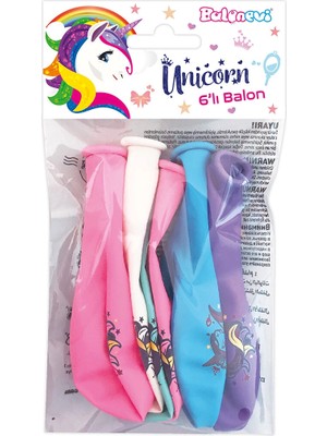 Unicorn Unıcorn Poşet Içi 6'lı Balon