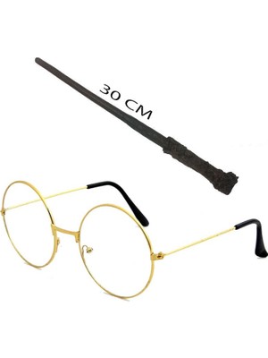 SHC4200 Harry Potter Asası 30 cm Harry Potter Gözlüğü Seti