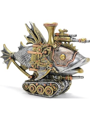 Nemere İthalat Steampunk Polyester Tasarım Balık Figürü Nemere Ithalat