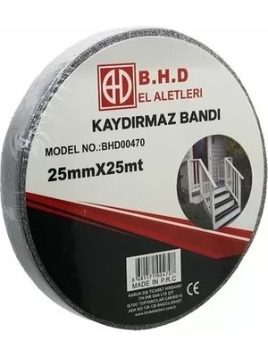 Nemere İthalat Kaydırmaz Siyah Bant 25 mm x 25 mt Nemere Ithalat