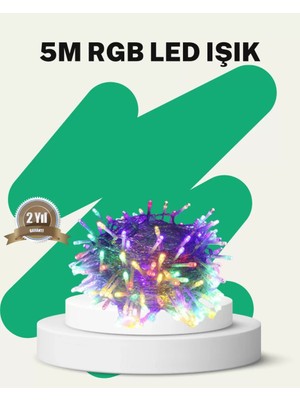 Nemere İthalat 50’li LED Şeffaf Kablolu 5 M Aydınlatma Işık Süsleme LED Nemere Ithalat