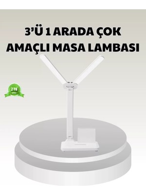 Nemere İthalat LED Işıklı Masa Lambası – Göz Yormayan, Kısılabilir ve Esnek Başlıklı Nemere Ithalat