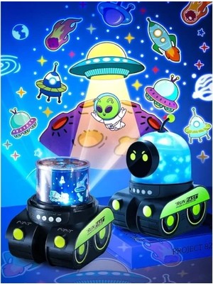 Nemere İthalat Robot Tasarımlı Projektör Gece Lambası Nemere Ithalat