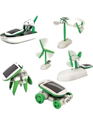 MiraLive Güneş Enerjili Robot Oluşturma Seti Solar Kit (6 In 1)