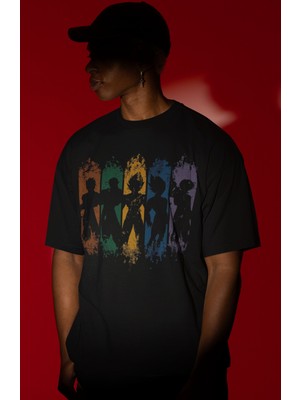 Sevbano Son Goku Dragon Ball Anime Karakterler Ön Baskılı Unisex Oversize Tişört