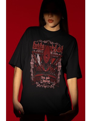 Sevbano Babymetal Rock Metal Müzik Grubu Ön Baskılı Unisex Oversize Tişört