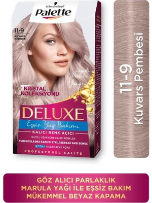 Shwarzkopf Palette Deluxe 11-9 Kuvars Pembesi Krem Saç Boyası Kalıcı Renk Aydınlatıcı Etki