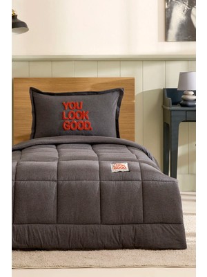 Karaca Home Motto Cotton Comfort Tek Kişilik Antrasit