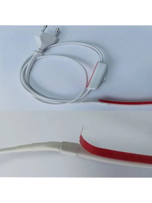 Neon LED 220volt (GÜNIŞIĞI 2 METRE NEONLED)Tak Çalıştır Fişli ve Anahtarlı ((VİDEOYU İZLEYİNİZ))MUTFAK DOLABINA ÇOK ŞIK VE KULLANIŞLIDIR