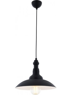 Avonni AV-4100-M5-BSY Siyah Boya Modern Avize E27 Metal H: 90 cm, Ø: 35 cm