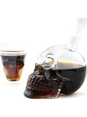 Runaway Kuru Kafa Cam Şişe 550 ml El Yapımı, Özel Tasarım İçecek Sunumu İçin