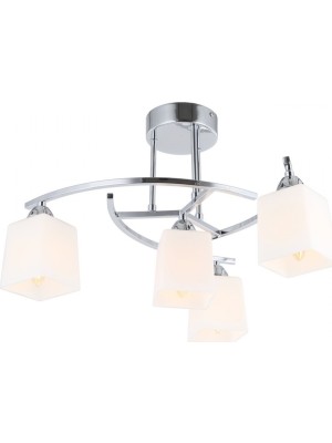 Avonni AV-1373-4K Krom Kaplama Modern Avize E14 Metal Cam H: 32 cm, Ø: 51 cm