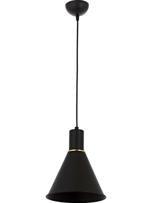 Avonni AV-4106-M22-BSY Siyah Boya Modern Avize E27 Metal H: 80 cm, Ø: 20 cm