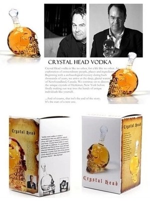 1000 ml Crystal Head Kuru Kafa Içki Şişesi