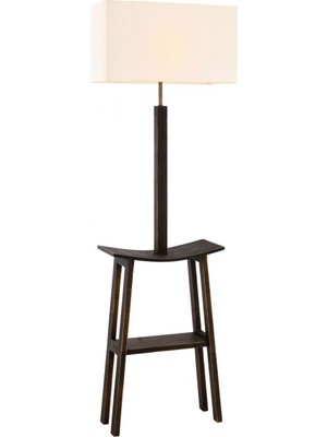 Avonni HLM-9010-1E Eskitme Kaplama Lambader E27 Metal Ahşap H: 140 cm, WxD: 45x22 cm