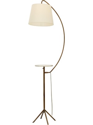 Avonni LM-9126-1E Eskitme Kaplama Lambader E27 Metal Kumaş H: 180 cm, Ø: 60 cm