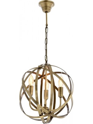 Avonni AV-4183-3E Eskitme Kaplama Modern Avize E14 Metal H: 75 cm, Ø: 36 cm