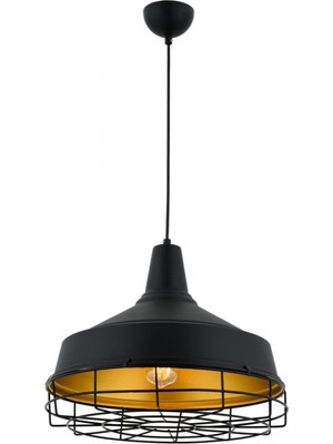 Avonni AV-4106-M2-BSY Siyah Boya Modern Avize E27 Metal H: 85 cm, Ø: 40 cm