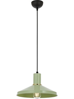 Avonni AV-4106-M24-GREEN Yeşil Boya Modern Avize E27 Metal H: 80 cm, Ø: 30 cm