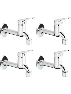 Epilons 4lü Aç Kapa Mix Lavabo Musluk Wc Lavabo Uzun Musluk Perlatörlü