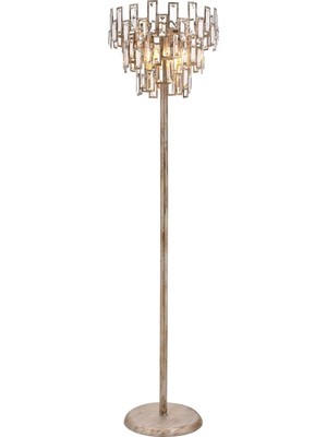 Avonni LM-4233-B40 Bal Boya Lambader E14 Metal Kristal H: 160 cm, Ø: 40 cm