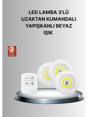 Epilons Dekoratif Ve Pratik 3’lü Kumandalı Spot Led Aydınlatma