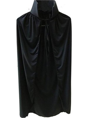 Skygo Sİyah Yakalı Pelerin - Vampir Pelerin - Dracula Pelerin 90 cm