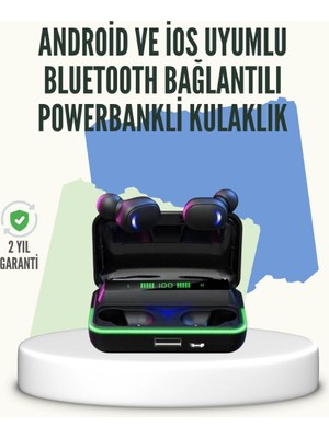 Epilons E10 Powerbank Şarjlı Bluetooth 5.1 Kulaklık Spor Ve Oyun İçin