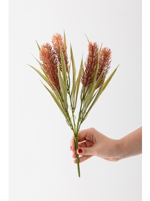 Güleç Yapay Çiçek Yapay 5 Kafalı Çiçek Demeti 35 cm 5 Dal