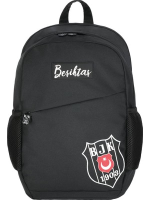 Me Çanta Beşiktaş Lisanslı Gümüş Logo Detaylı Comfort Okul Sırt Çantası 25334
