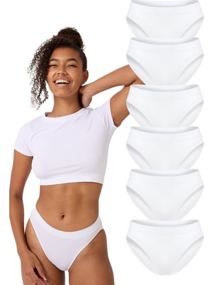 Forever More 6'lı Dikişsiz Basic Kadın Slip Külot