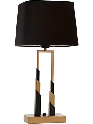 Avonni ML-9125-1BSA Eskitme Boya Masa Lambası E27 Metal Kumaş H: 55 cm, Ø: 22 cm