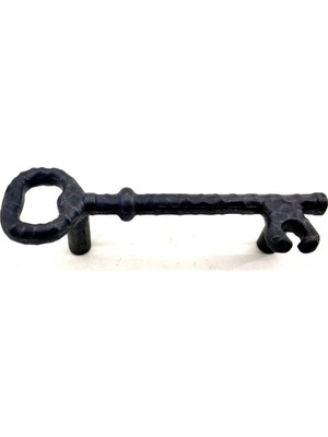 LTG Nova Antika Tarz Dekoratif Pirinç Anahtar Şeklinde Kapı Çekme Kolu, Mobilya, Sandık, Kutu Kulbu - 96MM,