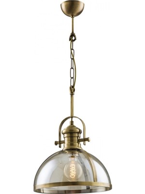 Avonni AV-5063-1E Eskitme Kaplama Modern Avize E27 Metal Cam H: 80 cm, Ø: 30 cm