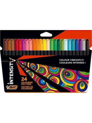 Bic Intensity Keçeli Boya Kalemi 24 Renk