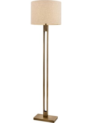 Avonni LM-9108-1E Eskitme Kaplama Lambader E27 Metal Kumaş H: 155 cm, Ø: 40 cm
