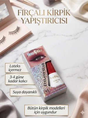 Steelva Siyah Ultra Güçlü Fırçalı Suya Dayanıklı Kirpik Yapıştırıcısı