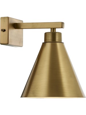 Avonni AP-62176-01 Eskitme Kaplama Aplik E27 Metal H: 20 cm, WxD: 15x20 cm