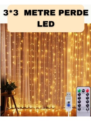 Iç ve Dış Mekan Perde LED – Bahçe, Balkon ve Veranda Için Midastech