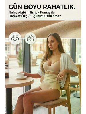 Figiza Kadın Göbek Toparlayıcı Külot Korse Karın Sıkılaştırıcı Dikişsiz Toparlayıcı Korse