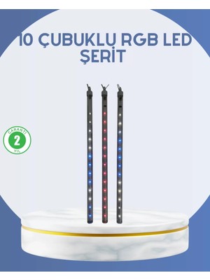 Dış Mekan LED Kayan Yıldız Işığı 10 Çubuk Aydınlatma Midastech