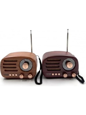 Ahşap Retro Radyo Midastech
